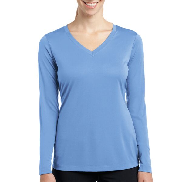 Women's Long Sleeve PosiCharge ® Competitor V Neck Tee Thumbnail