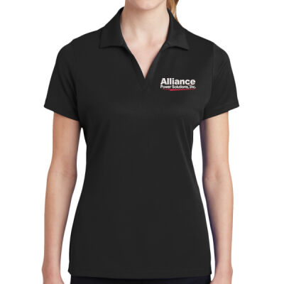 Alliance Women's PosiCharge RacerMesh Polo (White Lettering) Thumbnail