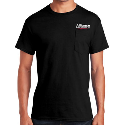 Alliance Ultra Cotton Pocket Tee (White Lettering) Thumbnail